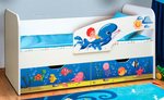 Кровать детская с фотопечатью Дельфин ЛДСП в Керчи