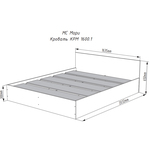 Двухспальная кровать Мори КРМ 1600.1 в Керчи