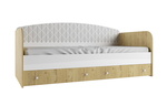 Односпальная кровать с ящиками Сканди ДКД 2000.1 в Керчи